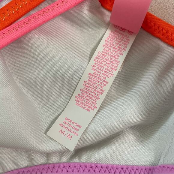 Victoria's Secret Sexy Triangle Cross Back Strappy Top Cheeky Bottom Bikini M/L - Picture 4 of 12